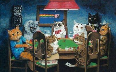 Famous Internet Cats Playing Poker