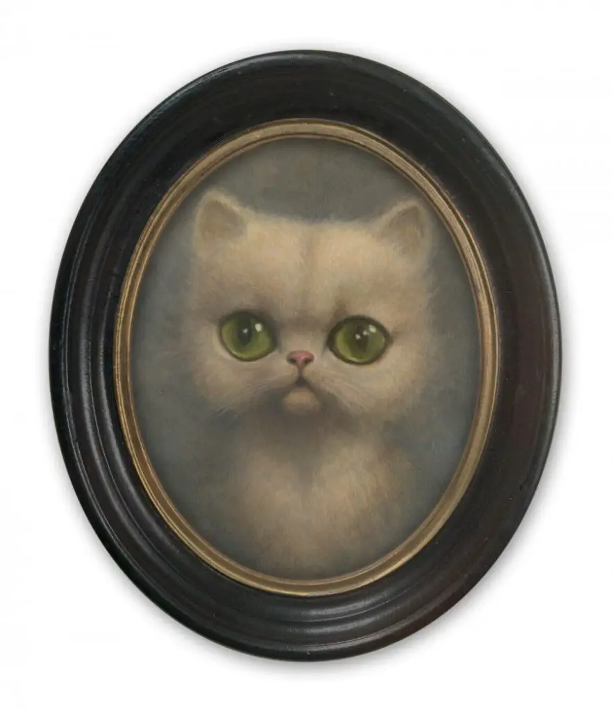The Catnip Times features art from Cat Art Show LA: Soft Kitty by Marion Peck