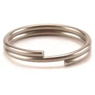 Split ring, commonly used for key chains and pet tags