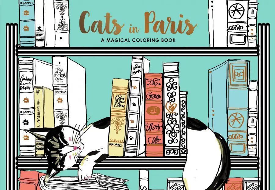 CATS IN PARIS COLORING BOOK