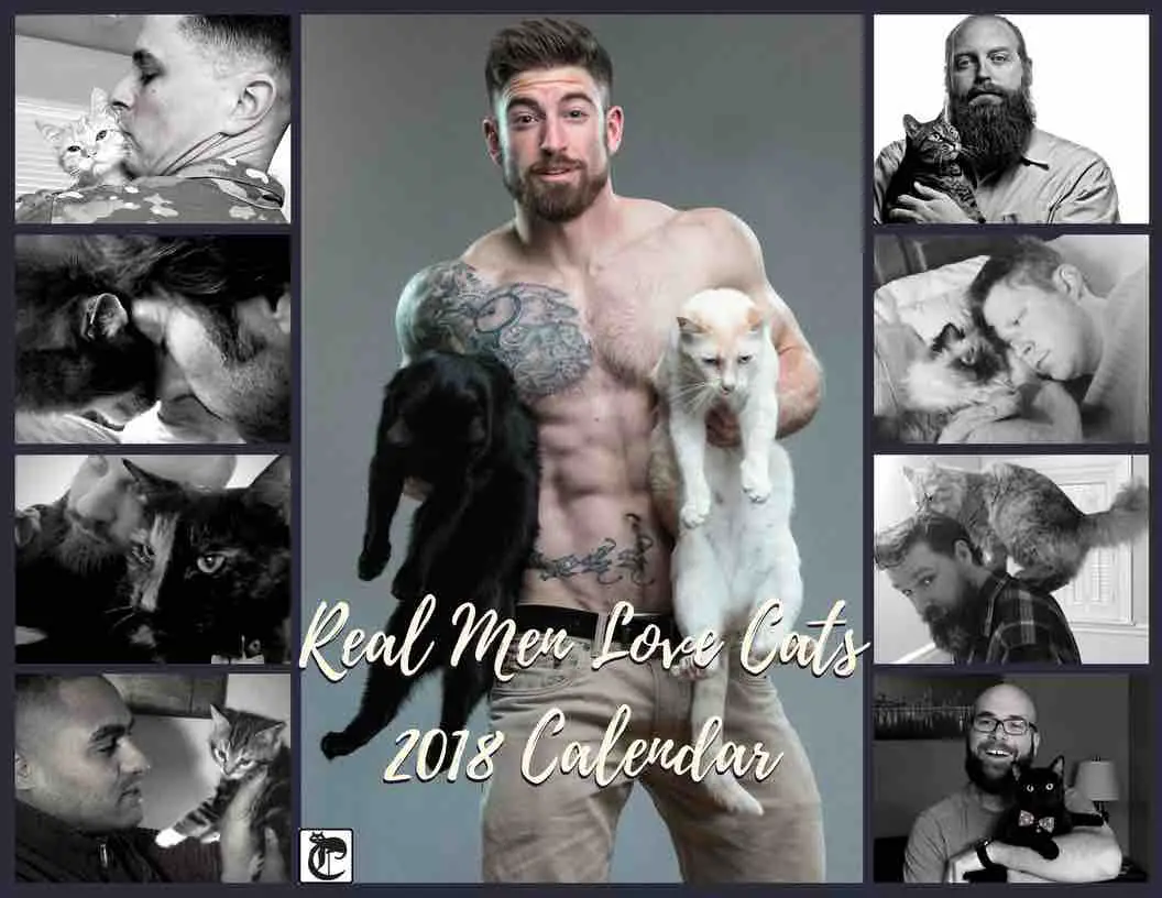 real men love cats 2018 calendar