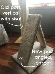 two scratching posts