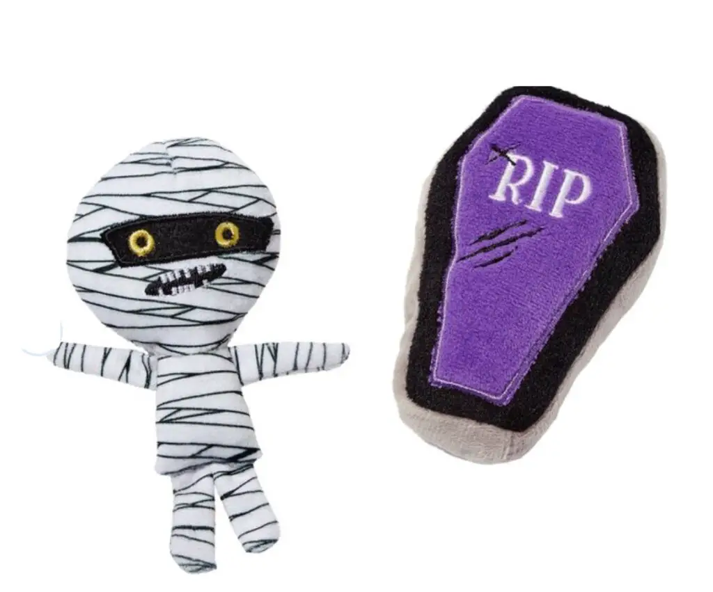 Catnip mummy and coffin toy at chewy