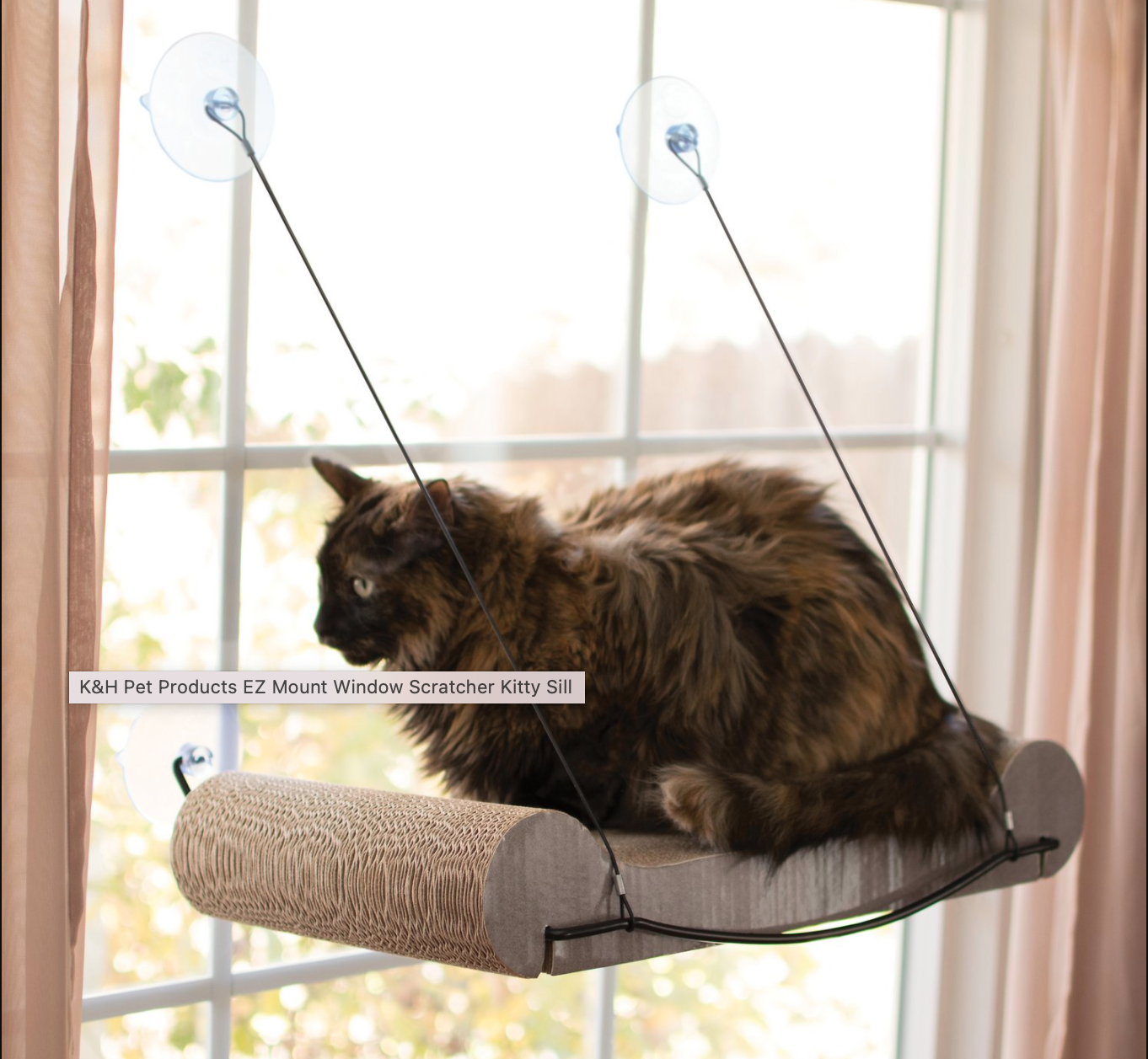 K&H Pet Products EZ Mount Window Scratcher Kitty Sill