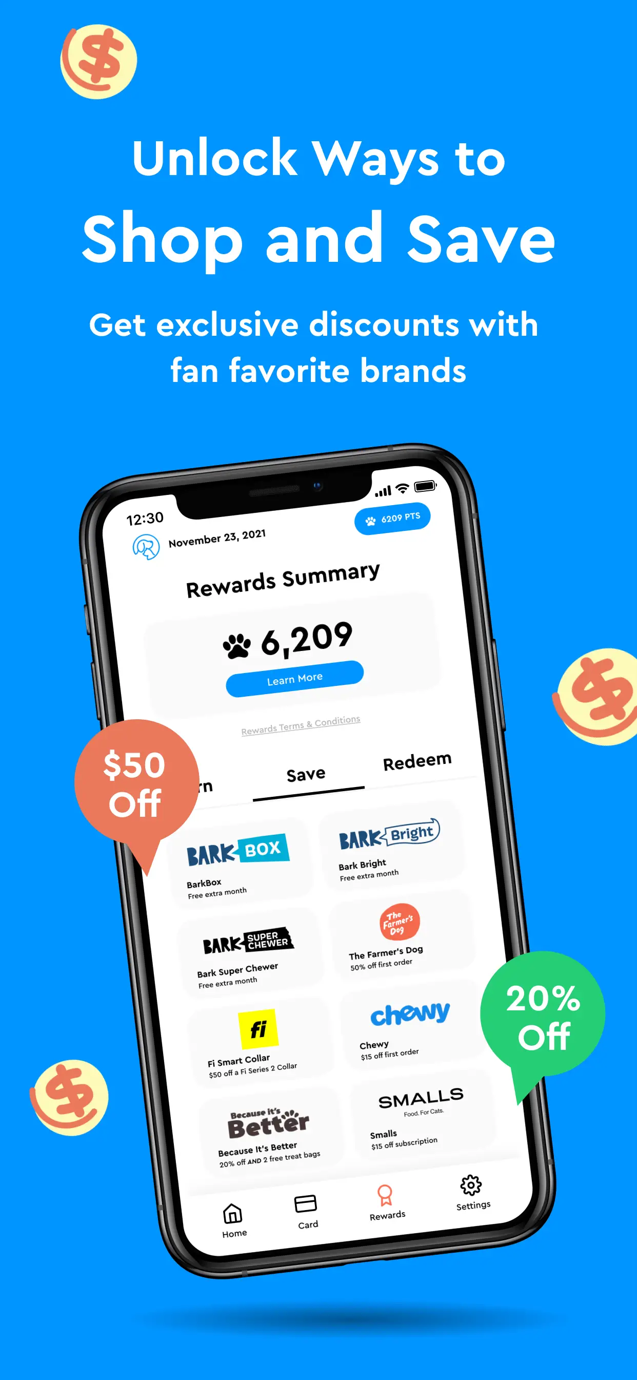 Unlock ways to shop and save with Fursure card
