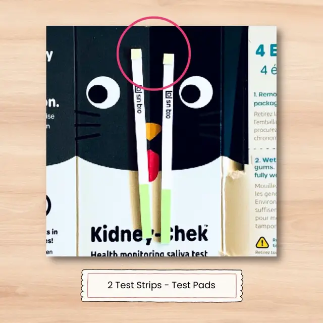 KidneyChek packaging including test strips