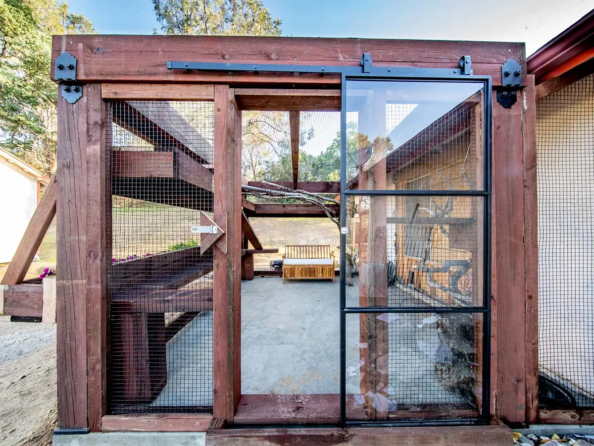 Catio built for cats